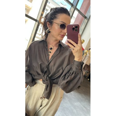 Koszula ViCOLO z Bufiastymi Rękawami – Włoska Elegancja i Nowoczesny Styl