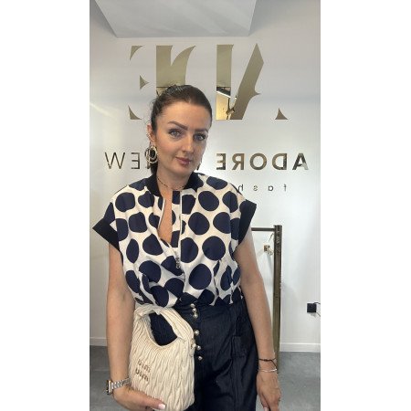 kamizelka w kropki od Souvenir l 100% Bawełna // 1234