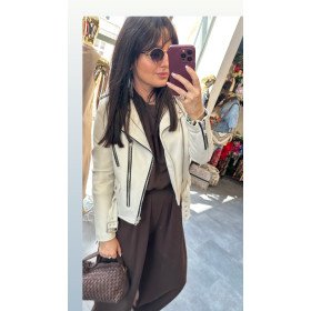 Kurtka jasna skóra naturalna // 2343