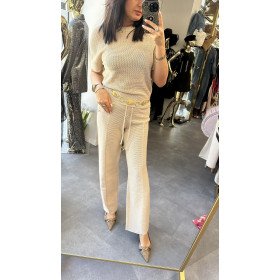 Ekskluzywne Spodnie Dzianinowe Marc & André – Cotton & Silk Premium Line // 5716