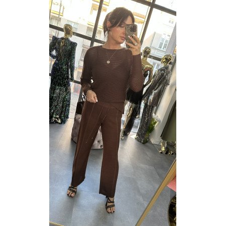 Ekskluzywne Spodnie Dzianinowe Marc & André – Cotton & Silk Premium Line // 5720