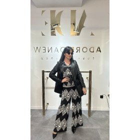 czarna marynarka ze skóry naturalnej // 2306**