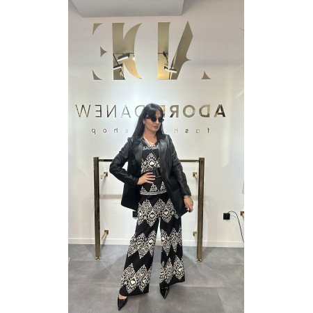 czarna marynarka ze skóry naturalnej // 2306**