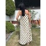 Długa biała sukienka w kropki od Ana Caselli//1435