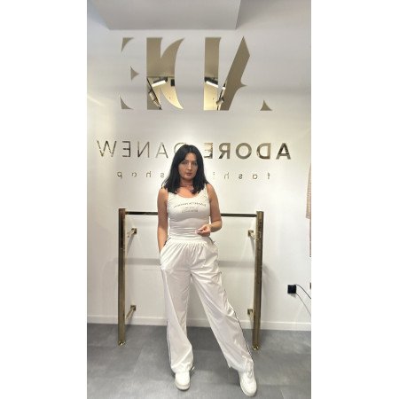 spodnie białe // 4741