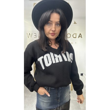 Ciepła czarna bluza // 4735