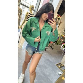 zielona kurtka od Ana Caselli // 4039