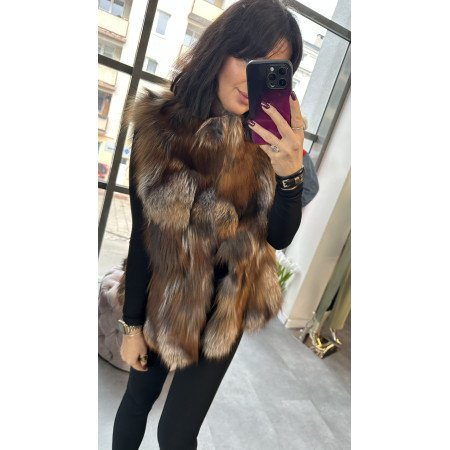 bezrękawnik - futro naturalne // 2118