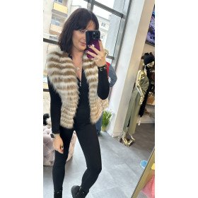 bezrękawnik - futro naturalne // 2119