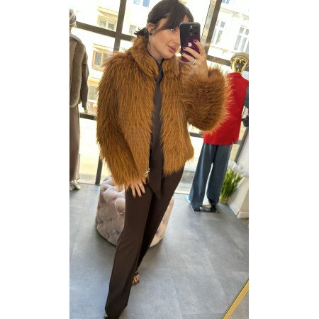 Rude futro naturalne // 2109