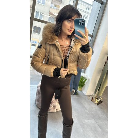 kurtka Flo&Clo, futro naturalne, wypełnienie puch // 2335*