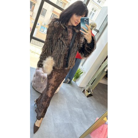 Luksusowe Futro z Lamy AdoreDanew | Naturalne // 2130