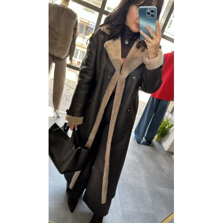 kożuch naturalny długi // 2796