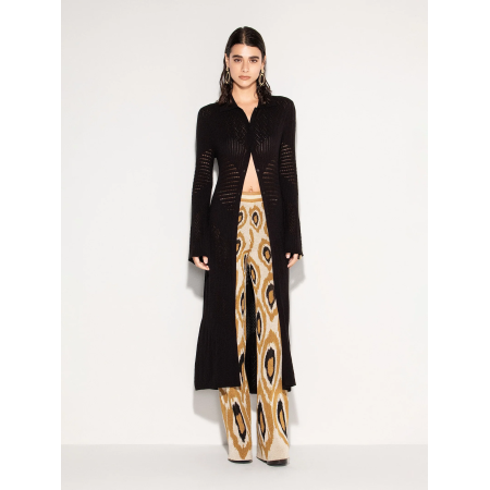 Dzianinowe Spodnie Palazzo AKEP – Włoski Glamour w Wydaniu Etno // 5738