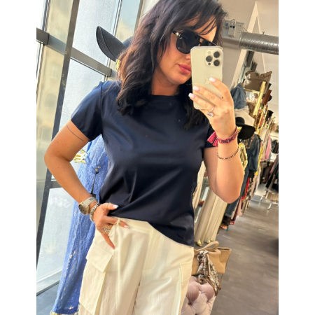 T-shirt Premium PiaB – Esencja Komfortu i Stylu, Szlachetny Granat // 5729