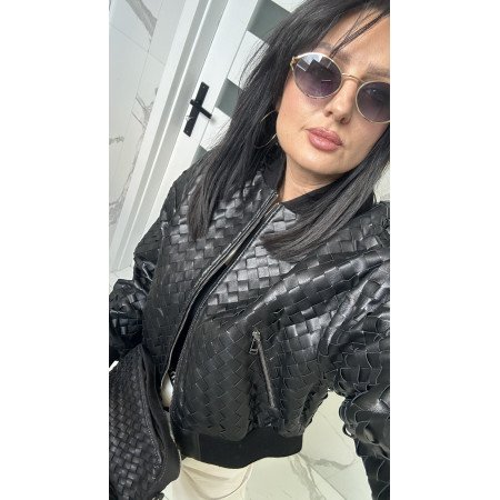 Kurtka -czarna skóra naturalna // 2040**