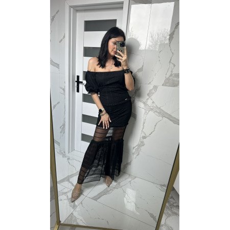 Ekskluzywna Sukienka Maxi Gil Santucci – Włoski Szyk i Zmysłowa Czerń // 5784