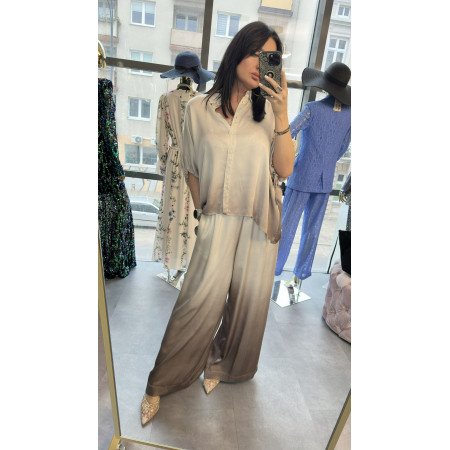 Luksusowa Koszula Ombre Pia B. – 100% Wiskoza – Made in Italy // 5813