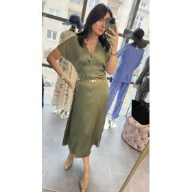 Luksusowa Sukienka Maxi Pia B. – 100% Wiskoza Satynowa – Made in Italy // 5816