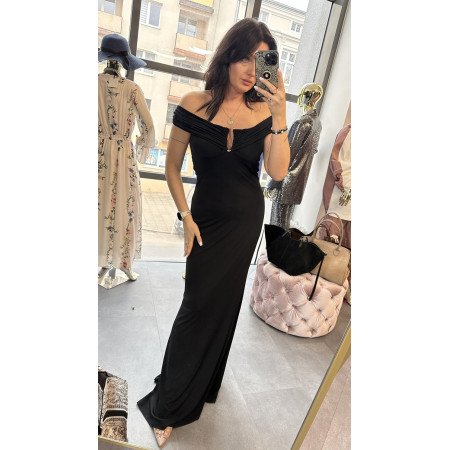 Zmysłowa Suknia Maxi z Dekoltem Carmen AdoreDanew – Elegancja w Stylu Glamour // 5833