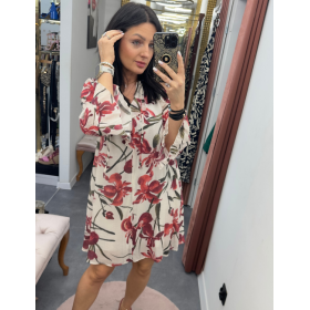 Letnia Sukienka Midi Artigli z Lyocellu – Egzotyczny Print i Włoski Szyk // 5839