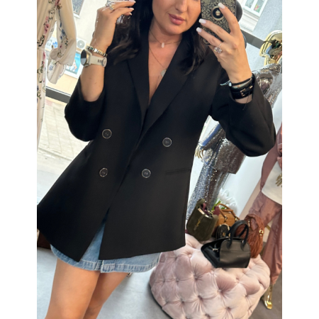 Czarna marynarka z guzikami // 5851