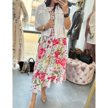 komplet sukienka i koszula, 100% len // 5868