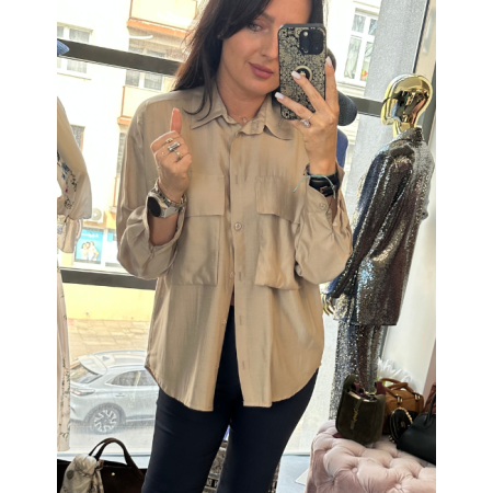 beżowa koszula // 5882