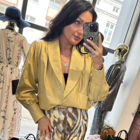 kurtka skóra naturalna , masełkowa // 5902