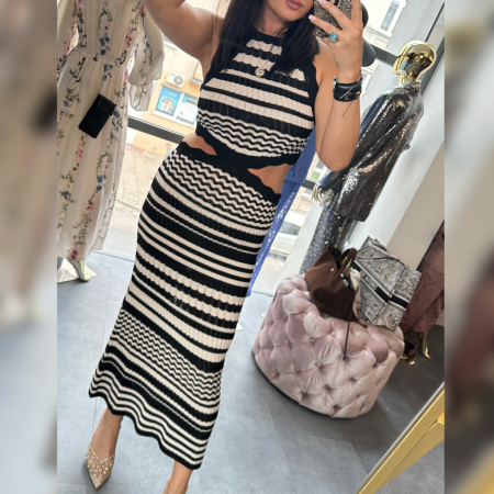 Czarno biała sukienka od AKEP // 5919