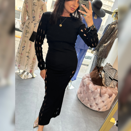 Czarna sukienka AKEP // 5921