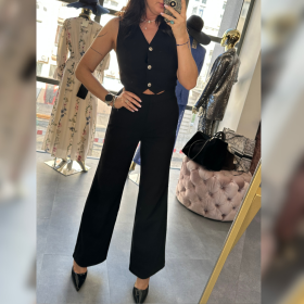 Czarny kombinezon // 5944