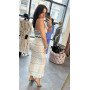 Ażurowa Sukienka Maxi z Wiskozy White Chic – Ekskluzywna Sukienka Boho Old Money // 5999