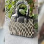 Stylowa Torebka Koszyk z Motywem Zig-Zag – Elegancja w Letnim Wydaniu // 6013