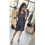 Ażurowy Komplet Damski Letni – Kremowy Komplet Bluzka i Szorty z Bawełny Premium // 6023