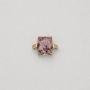 pierścionek koktajlowy regulowany premium, Powder Pink //6039