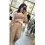 Letni Sweter Dzianinowy w Paski MILANO Oszukany Oversize // 6089
