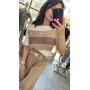 Letni Sweter Dzianinowy w Paski MILANO Oszukany Oversize // 6089