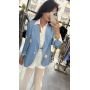 Lekka Marynarka Oversize z Naszywkami CELESTE // 6094