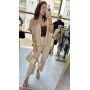 Lniania Koszula Oversize z Kwiatem MOTEL Premium Made in Italy - Naturalny Len // 6174