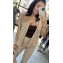 Lniania Koszula Oversize z Kwiatem MOTEL Premium Made in Italy - Naturalny Len // 6174