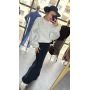 Ocieplana Bluza Oversize z Meszkiem i Odpinaną Broszką – Bawełniana Bluza Premium - // 6260