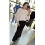Ocieplana Bluza Oversize z Meszkiem i Odpinaną Broszką – Bawełniana Bluza Premium - // 6261