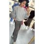 Ocieplana Bluza Oversize z Meszkiem i Odpinaną Broszką – Bawełniana Bluza Premium - // 6262