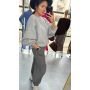 Ocieplana Bluza Oversize z Meszkiem i Odpinaną Broszką – Bawełniana Bluza Premium - // 6262
