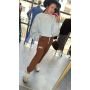 Ocieplana Bluza Oversize z Meszkiem i Odpinaną Broszką – Bawełniana Bluza Premium - // 6260