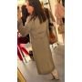 Elegancki Długi Płaszcz Wełniany Dwurzędowy PiaB. Maxi Premium // 6274