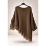 Sweter Damski Oversize z Koronką Asymetryczny – Elegancki Sweter
