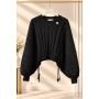Sweter damski nietoperz Roberta Biagi czarny i khaki