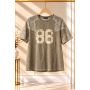 T-shirt damski Philia Loft Fango 86 z koronką | Bawełna